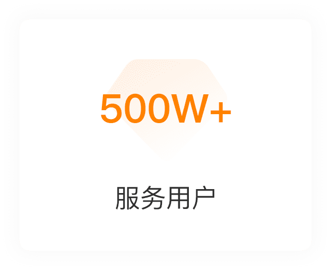 服务用户500W+